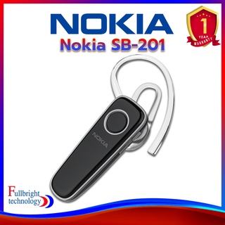 Nokia รุ่น SB-201 หูฟังบลูทูธหูฟังไร้สายบลูทูธชุดหูฟังขับรถหูฟังไมโครโฟนตัดเสียงรบกวนแฮนด์ฟรีหูฟัง ประกันศูนย์ไทย 1 ปี