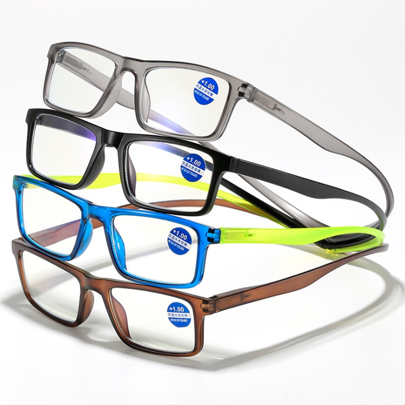 BOYSEEN Anti-blue Light Hanging Neck Reading Glasses Square Fashion ...