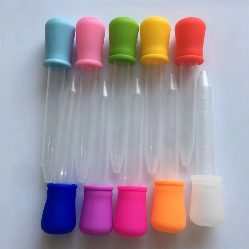 Sanx หลอดดูดดรอปเปอร์พลาสติก 5 มล Dropper. 10 ชิ้น