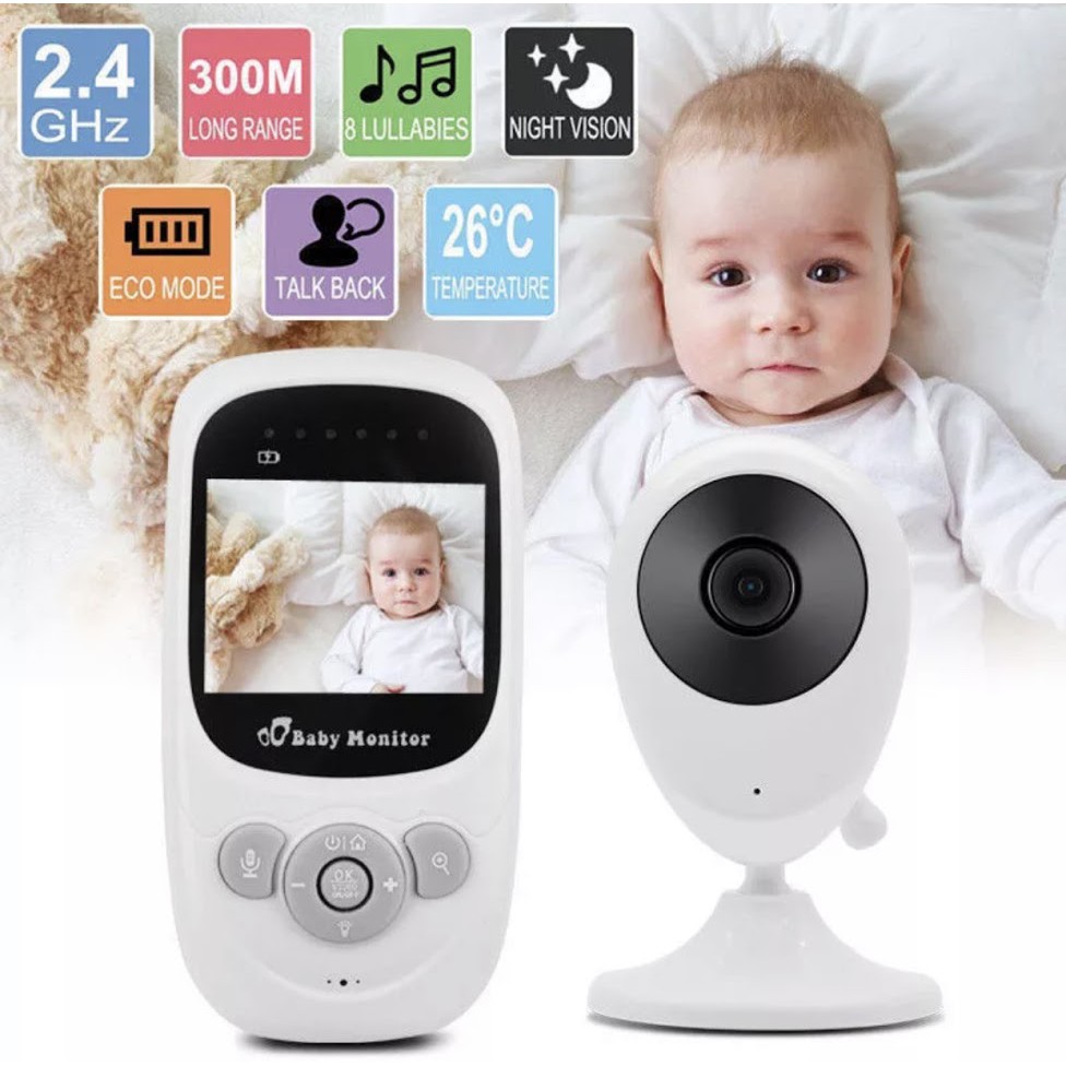 พร้อมส่งจากไทย กล้องSP880 Wireless Baby Monitor Wifi กล้อง 2.4 นิ้ว LCD