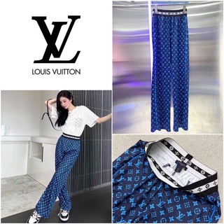 กางเกงขายาว LOUIS VUITTON MONOGRAM JACQUARD SILK TROUSERS