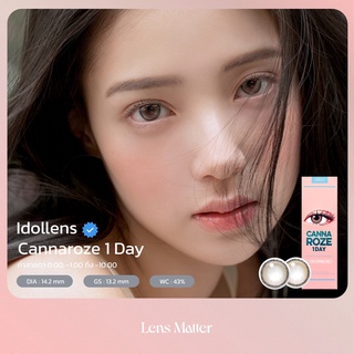 (แบ่งขาย 1คู่) CANNA ROZE 1 DAY - Idollens (รายวัน) Lens Matter คอนแทคเลนส์เกาหลี