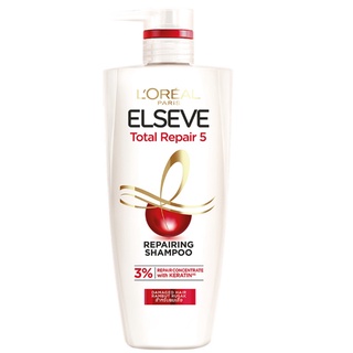 Loreal Paris Elseve Total Repair 5 Repairing Shampoo 450ml. ผลิตภัณฑ์ดูแลผม แชมพู