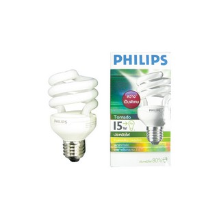 หลอดประหยัด TORNADO 15W/WARMWHITE E27 PHILIPS | PHILIPS | TORNADO 15W/WW หลอดประหยัดไฟ หลอดไฟ โคมไฟส่องสว่างและพัดลมเพดา