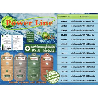 POWER LINE by SAFE / ถังเก็บน้ำแกรนิต 330-2500 ลิตร (สีทราย เทา เขียว แดง) ส่งฟรีกรุงเทพปริมณฑล / ต่างหวัดมีค่าขนส่ง