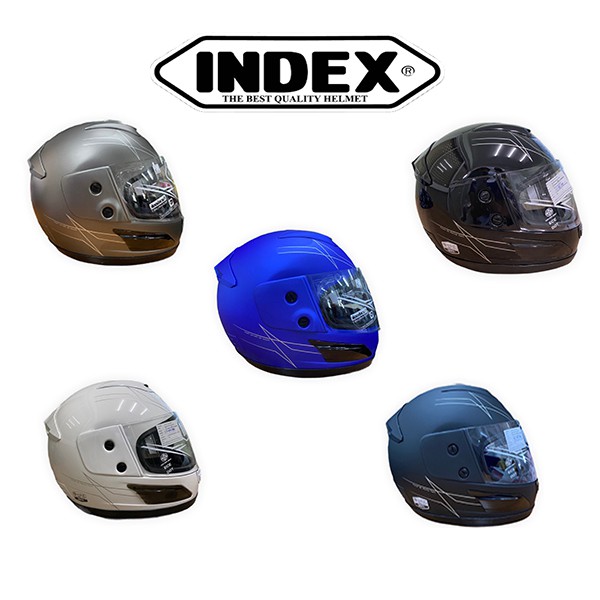 INDEX หมวกกันน๊อคเต็มใบ รุ่น 811 i-shield หน้ากาก 2 ชั้น