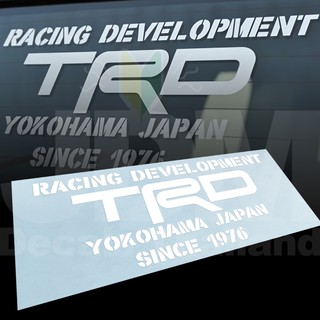 สติ๊กเกอร์ แต่งรถ RACING DEVELOPMENT TRD YOKOHAMA JAPAN SINCE1976