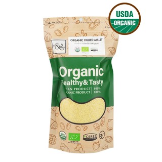 Mr. &amp; Mrs. Organic Hulled Millet ข้าวฟ่าง (500 gm)