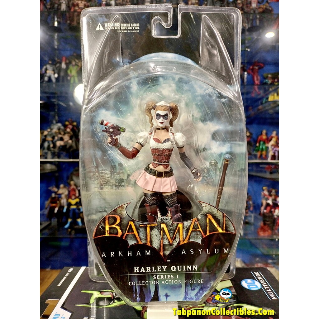 [2011.02] DC Direct Batman Arkham Asylum Series 1 Harley Quinn Varaint (Pink Skirt) Action Figure