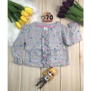 เสื้อไหมพรม กันหนาว เด็กผู้หญิง size 6-12 m มือสอง