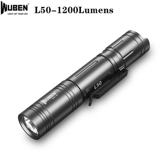 Wuben L50 ไฟฉาย Led 5 โหมด แบบพกพา ชาร์จไฟได้