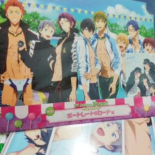 ลิขสิทธิ์แท้ ญี่ปุ่น โปสเตอร์ A1 + รูป 1 ใบ อนิเมะ FREE ฟรีหนุ่มนักว่ายน้ำ Anime Poster Photo Postcard