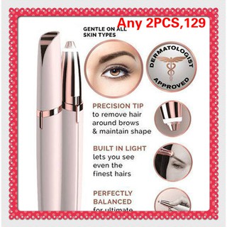 T⋄ Flawless Brows Electric Finishing Eyebrow Remover Shaver Painless Face Care Mini Hair Remover