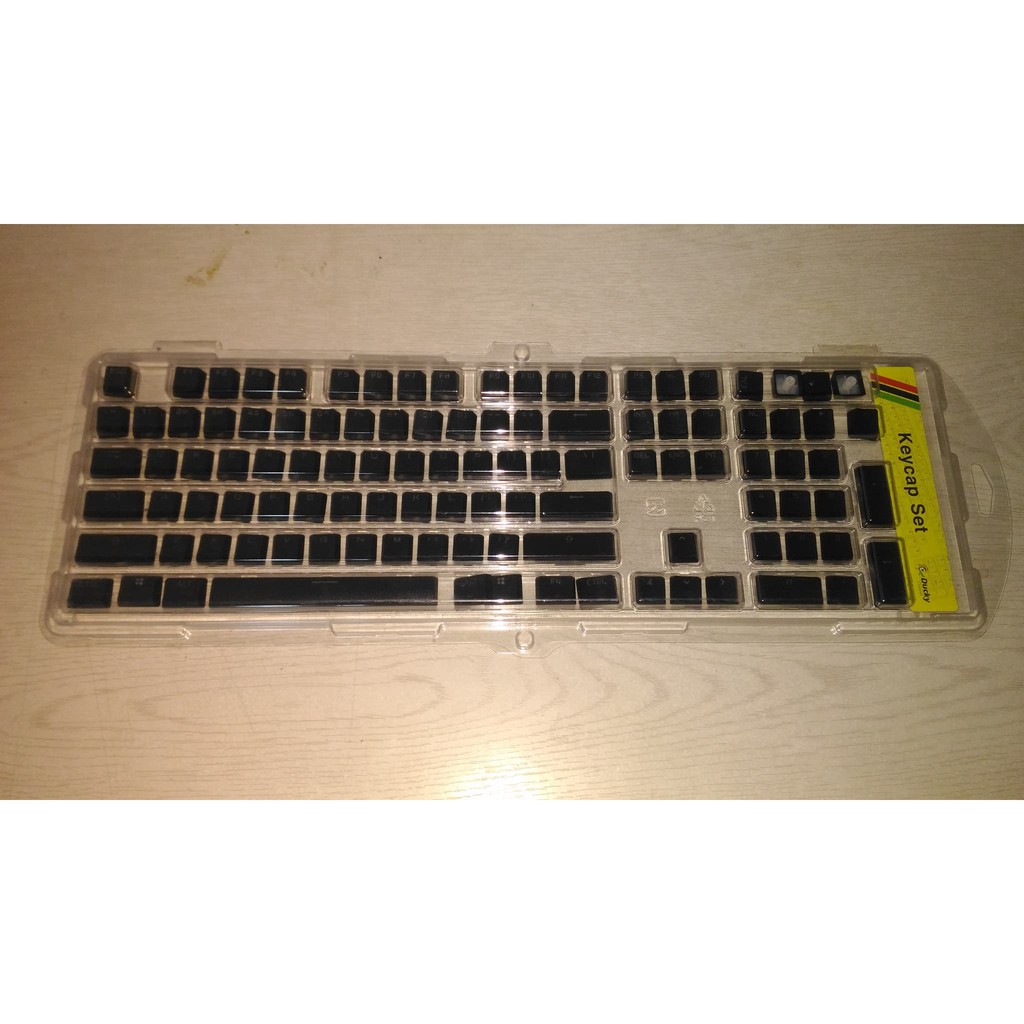 คีย์แค็ป Ducky Black Floating Doubleshot ABS Keycap Set ไม่มีภาษไทย