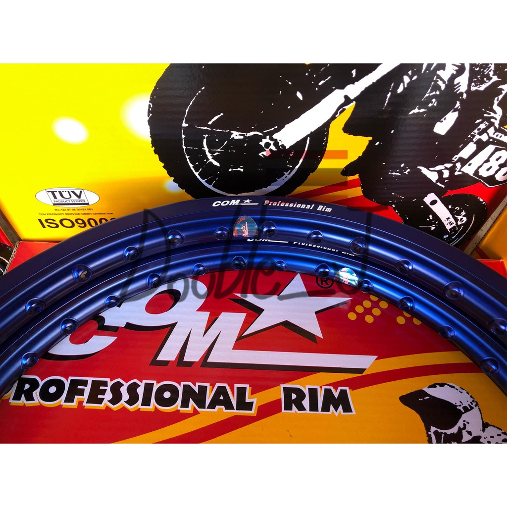 COM professional rim ล้อคอมดาวแท้ ขนาด 1.2 และ 1.4 ขอบ17 สีน้ำเงิน ราคา ...