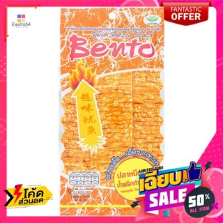 เบนโตะ ปลาหมึกอบน้ำพริกตำรับไทย 18 กรัม BENTO CUTTLE FISH SNACK HOTCHILLI 18 G.