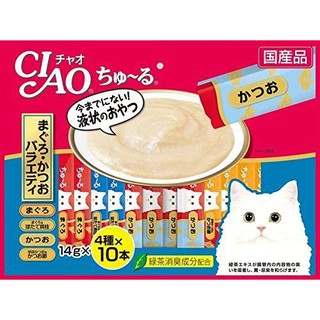 CIAO Churu Cat Lick Snacks Fillet 4 type Flavor x10pcs 40pcs