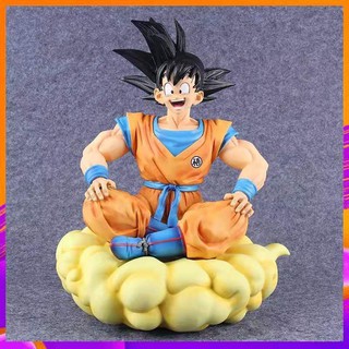 [ส่งฟรี] โมเดล Model Dragonball หงอคง ซุนโกคู Son Goku นั่งบนเมฆสีทอง  วัสดุ PVC  สูง 20 Cm.