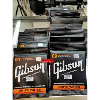 ชุดสายกีต้าร์ Gibson สายกีต้าโปร่ง #SAG-MB10 เบอร์ 10 (Super Ultra Lights)