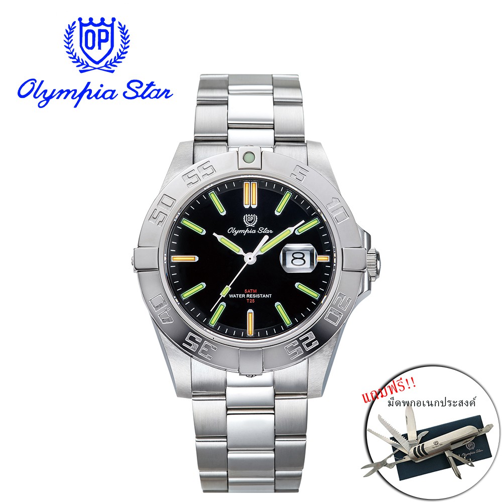Olympia Star [OPA] นาฬิกาผู้ชาย รุ่น 98019TGS ( รับประกัน 1 ปีเต็ม )