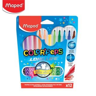 Maped (มาเพ็ด) สีเมจิก COLOR PEPS 12 สี รหัส FC/845020