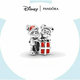 Pandora silver Disney charm**ซานตาคลอส มิกกี้&amp;มินนี่