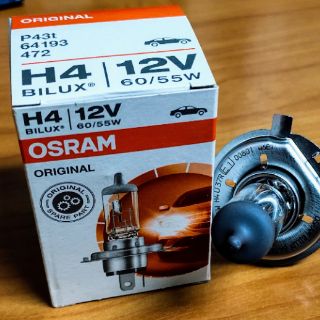 หลอดไฟ โตโยต้า ฮอนด้า นิสสัน osramแท้H4 12v 60/55w วีโก้  H4 OSRAM แท้ 🇩🇪   H4 12V 60/55W  🇩🇪  GERMANY 🇩🇪 ราคาต่อหลอด