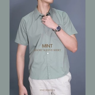 เสื้อเชิ้ต คอปก แขนสั้น SHORT SLEEVE SHIRT โทนสีนู๊ด NODETONE ทรงพอดีตัว Regular Fit