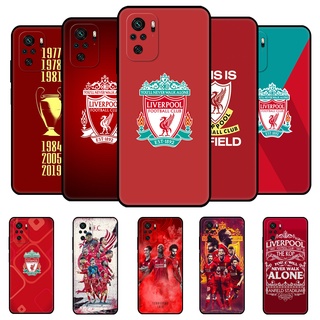 เคสโทรศัพท์มือถือ ซิลิโคนนิ่ม Tpu ลาย Liverpool สีดํา สําหรับ Xiaomi Redmi Note 10 Pro 5G 4G 10S Redmi 10 2022 10C