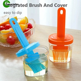 [ High Temperature Resistant Silicone Oil Bottle Brush] [Household Grill Oil Bottle With Brush][Portable Integrated  Brushes For Pancake Baking Barbecue] [Multifunctional Kitchen Gadgets]