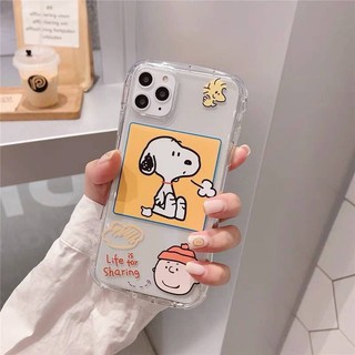 Snoopy Griptok Cover Case เคสลายการ์ตูน สนูปปี้ เคสใส เคสกันกระแทก Phone A5S A15 Reno5 Y11 Y12 Y17 Y31 Y20