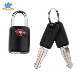 TSA Approved Zinc Alloy Travel Lock Luggage Bag Padlock Ultra-Secure Black