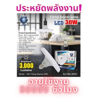 หลอด LED ทรง UFO 30W WACHI ประหยัดไฟ