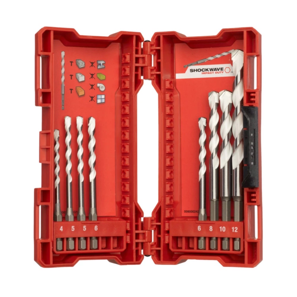 Milwaukee 4932471112 ชุดดอกสว่านอเนกประสงค์ 8 ชิ้น พร้อมกล่องใส่ (แยกจากชุดโปร)
