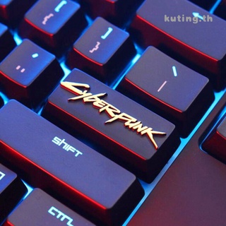 2.25U 2.25X KeyStone Keycap 1 Pcs 2077 3060Ti And K.O.  Game Over Aluminum Alloy Mechanical Keyboards ENTER Key Keycaps R4 Height For Cherry MX Switch