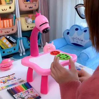 hot Educational toys Painting Projector Toy Baby Learning Desk With ...