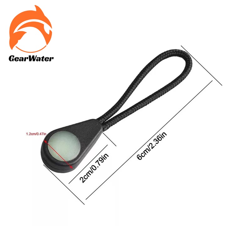 ตะขอซิป เชือกดึงซิปเรืองแสงได้ Zipper Pull(Luminous) 5 ชิ้น
