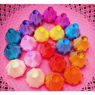 เหรียญโปรยทานกุหลาบตูมตัวเปล่า  คละสี 50 ดอก ใส่เหรียญทีหลังได้ 💥พร้อมส่ง💥