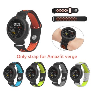 สายนาฬิกาข้อมือซิลิโคน Huami Amazfit Verge 3สีคู่