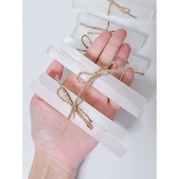 [Kyzen Living] แท่งเซเลไนต์ (ยาว) สําหรับทําความสะอาดและฟอกอากาศ