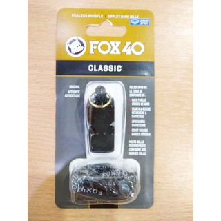 (ของแท้) Fox 40 Classic นกหวีด 115 เดซิเบล พร้อมสายคล้องคอ