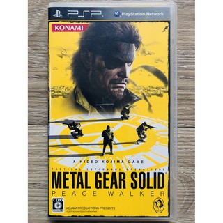 METAL GEAR SOLID PEACE WALKER แผ่น PSP JAPAN สำหรับสายสะสม