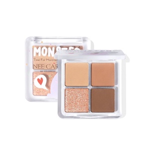 Nee Cara Monster 4 Color Eye Shadow #N1965 : neecara นีคาร่า มอนสเตอร์ อายแชโดว์ x 1 ชิ้น beautybakery