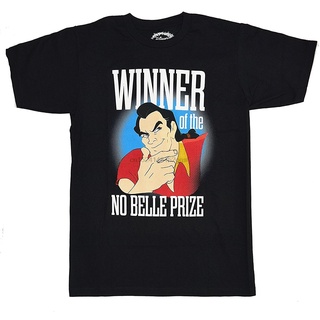 T-shirt  เสื้อยืด พิมพ์ลาย Beauty and The Beast Gaston No Belle 100% สําหรับผู้ชายS-5XL