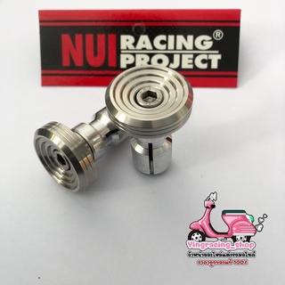 NUI RACING ปลายแฮนด์แต่งเลส ลายก้นหอย/ ลายเฟือง ใส่ได้ทุกรุ่น สินค้ามีพร้อมส่ง