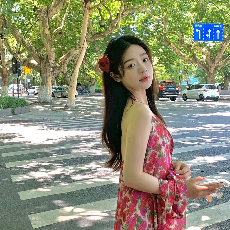 กิ๊บติดผม รูปดอกกุหลาบ สีแดง หรูหรา สไตล์เรโทร แฟชั่นสําหรับผู้หญิง - รูปที่ 5