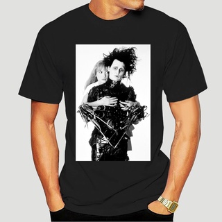 เสื้อยืดผ้าฝ้ายพิมพ์ลายขายดี เสื้อยืดแขนสั้น ผ้าฝ้าย พิมพ์ลาย Edward Scissorhands Depp Ryder Edward Scissorhands น่ารัก