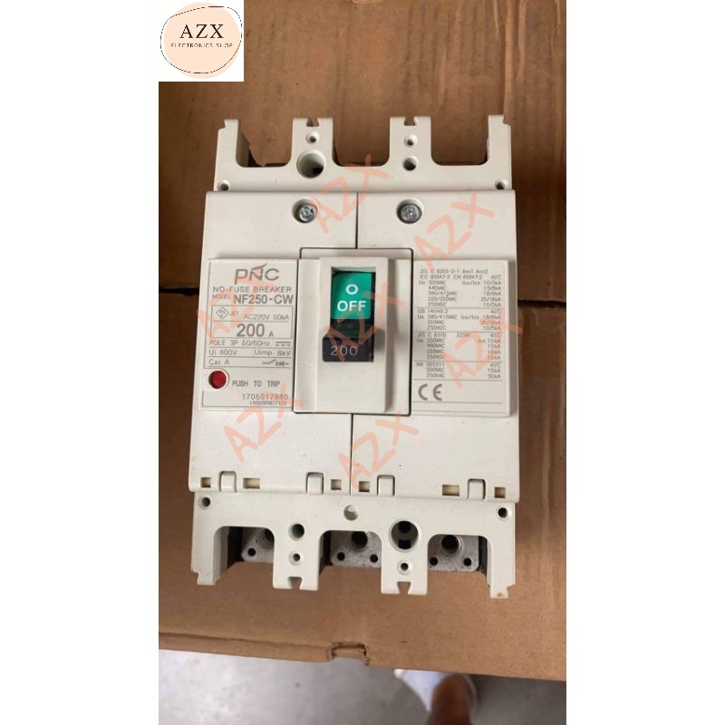 พร้อมส่ง! แบรกเกอร์​NF250cw 3p 200A 200vac