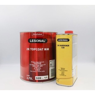 Lesonal 2K Topcoat MM No. 320-11 (สีขาว) ขนาด 3.75L และ 2K Hardener 720 ขนาด 1L