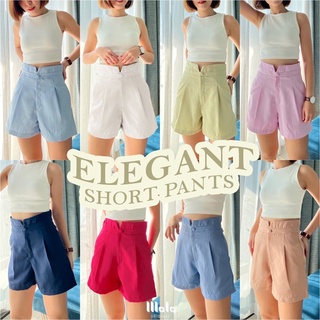 💓มาใหม่ ELEGANT SHORT PANT 🩳กางเกงขาสั้น กางเกงขาสั้นเอวสูง ทางร้านตัดเย็บเอง